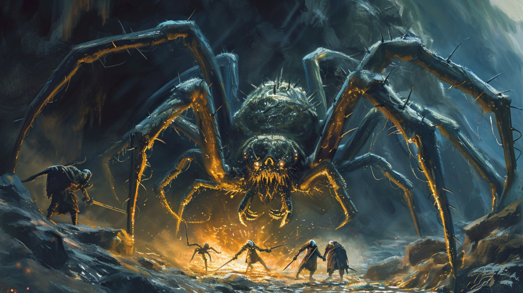 A D&D Monster: The Spider Queen, action oriented monster